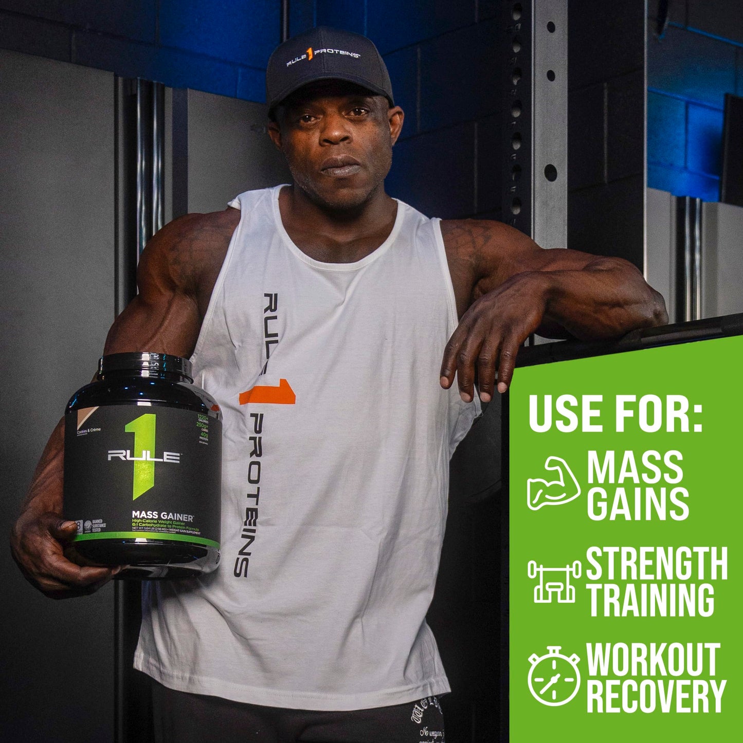 Rule1 R1 Mass Gainer High Calorie Weight Gainer Supplement 5.20 kg, Chocolate Fudge (16 Servings)