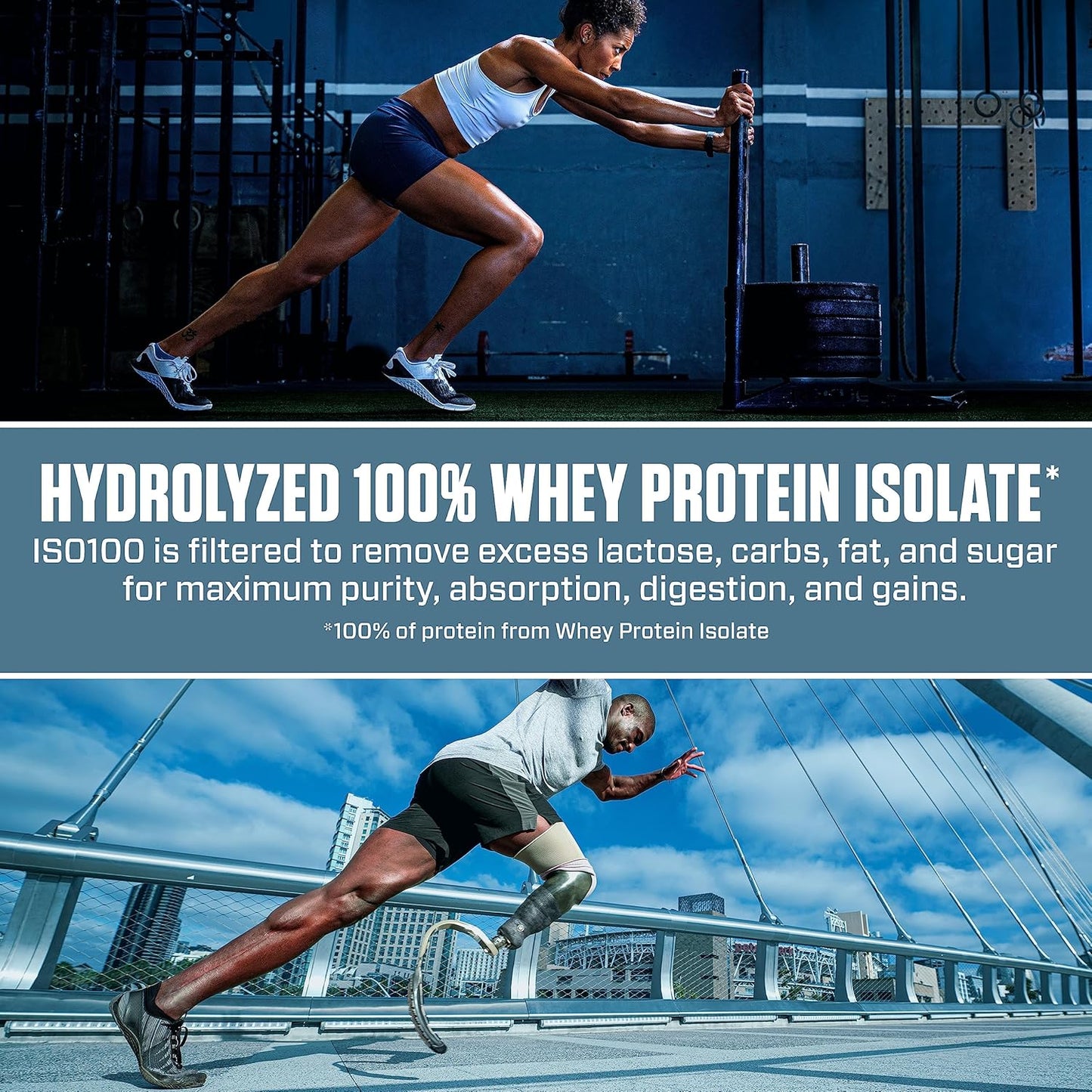 Dymatize ISO100 - 100% Hydrolyzed Whey Protein Isolate - Chocolate Peanut Butter, 5lbs/2.3kg