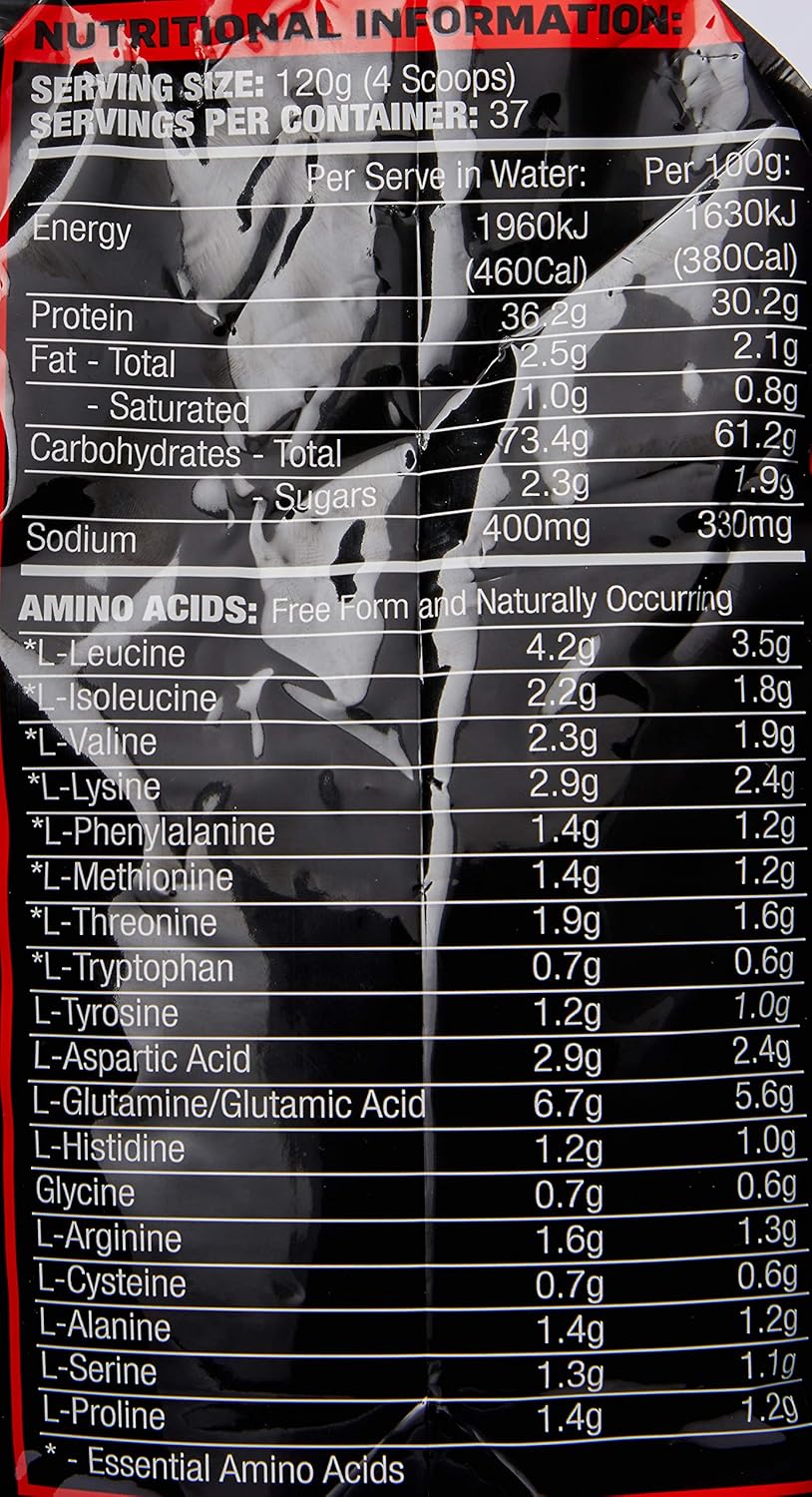 Max's Clean Mass Lean Muscle Gainer Protein Powder, Chocolate Fudge Sunday, 2.72kg
