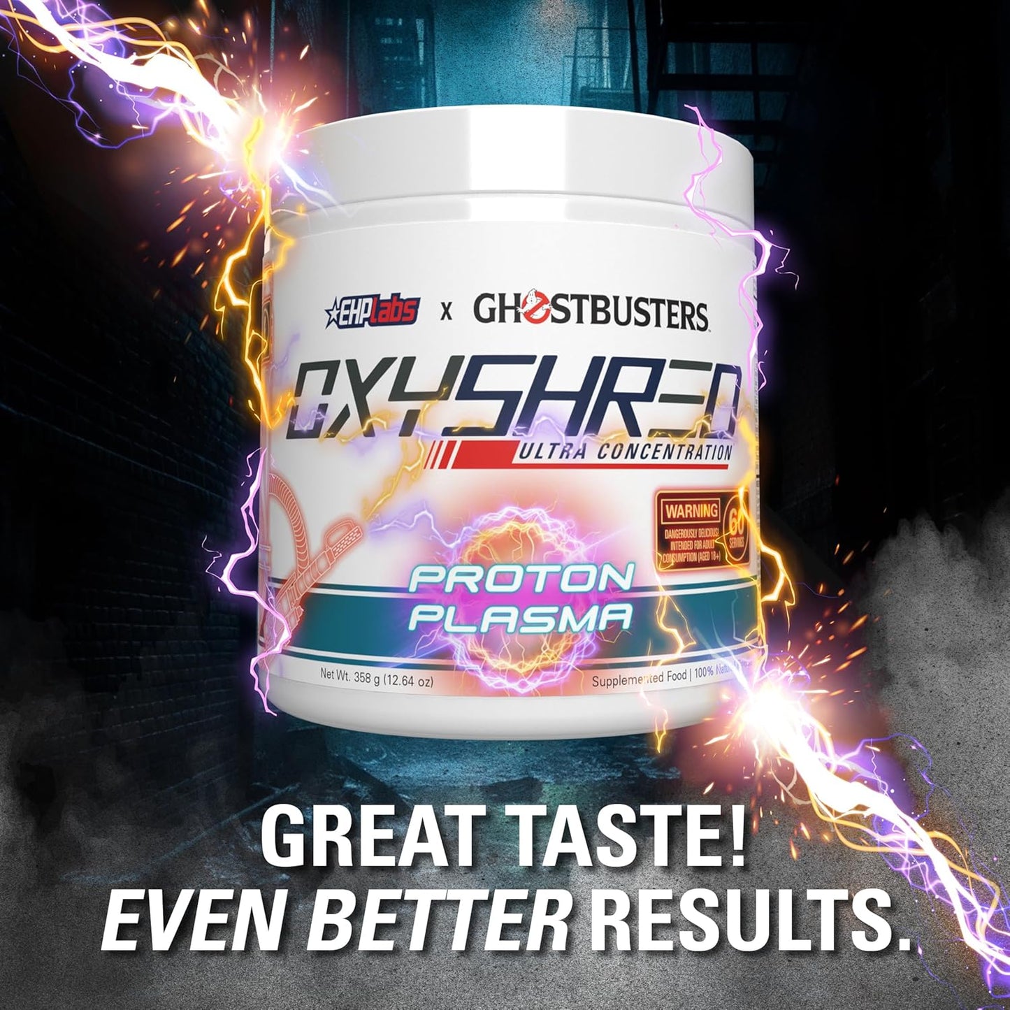 EHPlabs OxyShred Ultra Concentration Shredding Supplement - Clinically Proven, Pre Workout, Promotes Shredding, Natural Energy Boost - Peach Candy Rings, 60 Servings