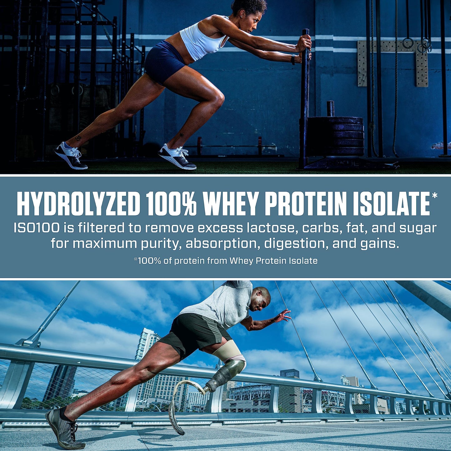 Dymatize ISO100 - 100% Hydrolyzed Whey Protein Isolate - Chocolate Peanut Butter, 5lbs/2.3kg