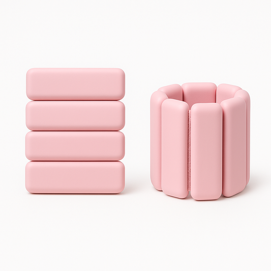 Pink Pilates Princess Wrist & Ankle Weights (1lb Each, 2lb Pair)