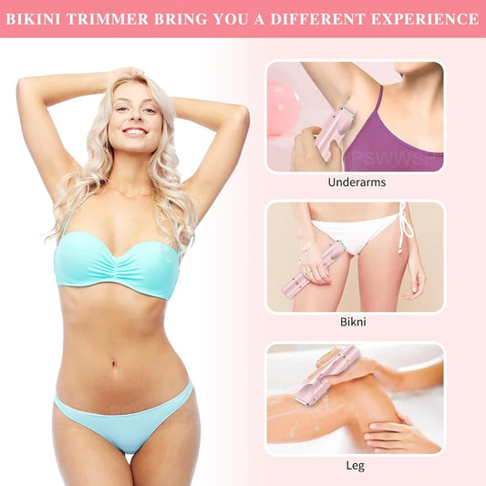 Dual Head Bikini Hair Trimmer For Women