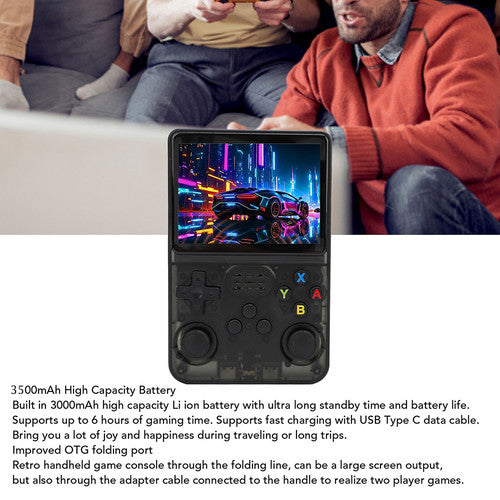 Gray Portable Retro Handheld Game Console 128GB 10000+ Games Retro Handheld Games