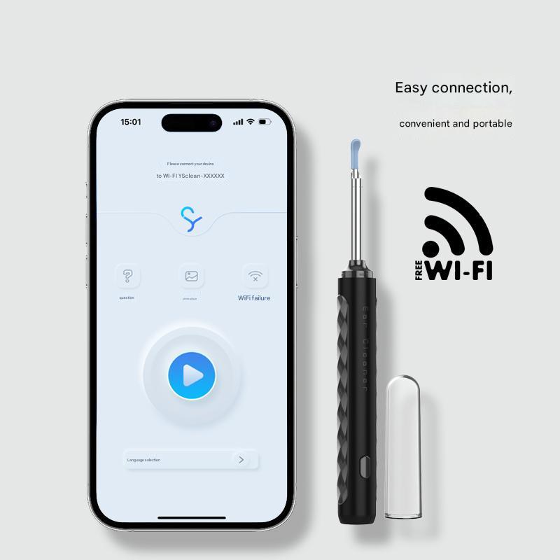 Smart Visual Ear Cleaner with HD WiFi Endoscope
