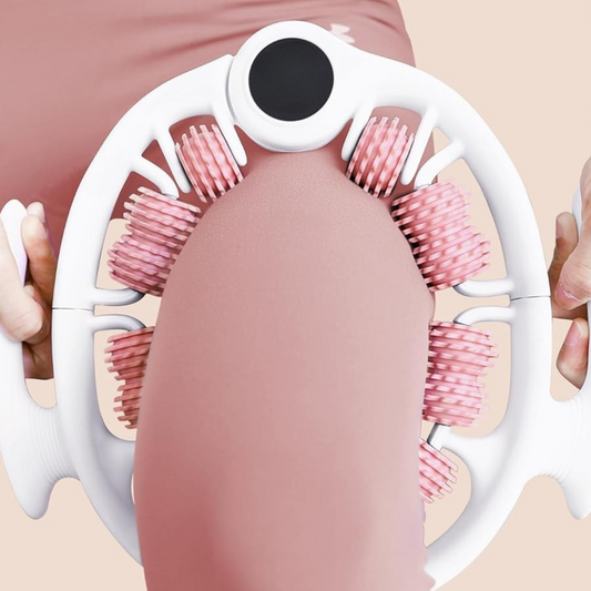Pink 360 Degree Massage Roller For Lymphatic Drainage & Cellulite