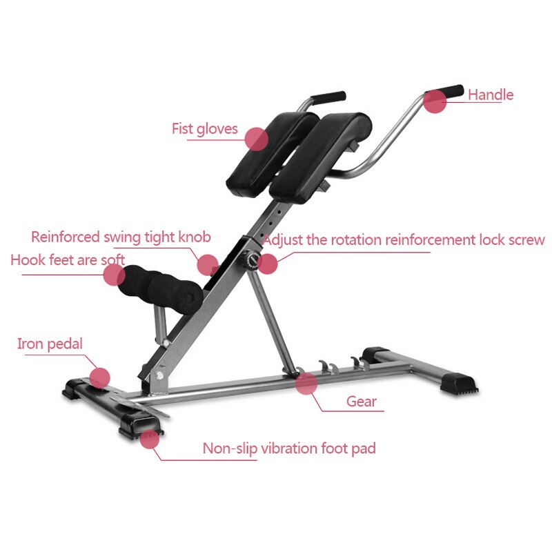Foldable Roman Bench Back Hyperextension Machine