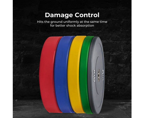 Verpeak Colour Bumper Weight Plate 10KG x 2 Green