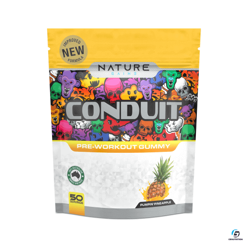 Conduit Pre-Workout Gummy (50 Serves) - side view