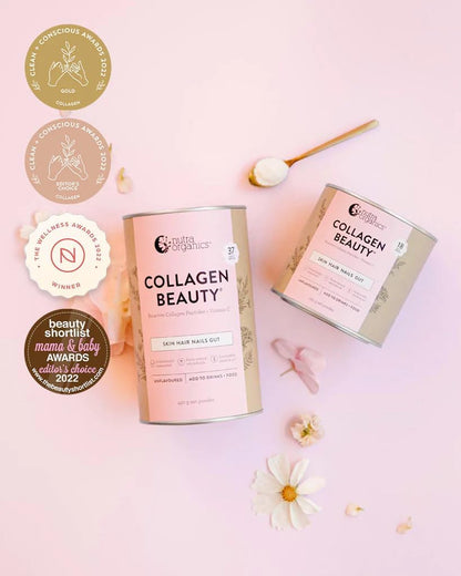 Nutra Organics Collagen Beauty Unflavoured 672g | Anti-Aging Collagen Peptides and Vitamin C | Collagen Powder for Healthy Hair, Nail and Skin (56 Serves)