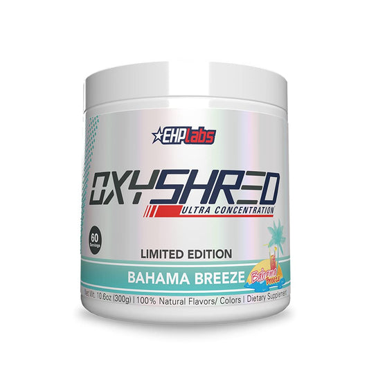 EHPlabs OxyShred Ultra Concentration Shredding Supplement - Clinically Proven, Pre Workout, Promotes Shredding, Natural Energy Boost - Peach Candy Rings, 60 Servings
