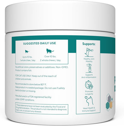 RENUE By Science PET NMN 35mg Longevity Chews for Cats - 60 Soft Chews