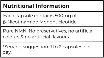 Aeternum NMN Capsules - 60 x 500mg Capsules