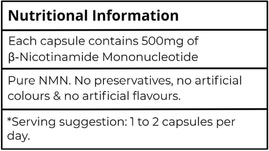 Aeternum NMN Capsules - 60 x 500mg Capsules