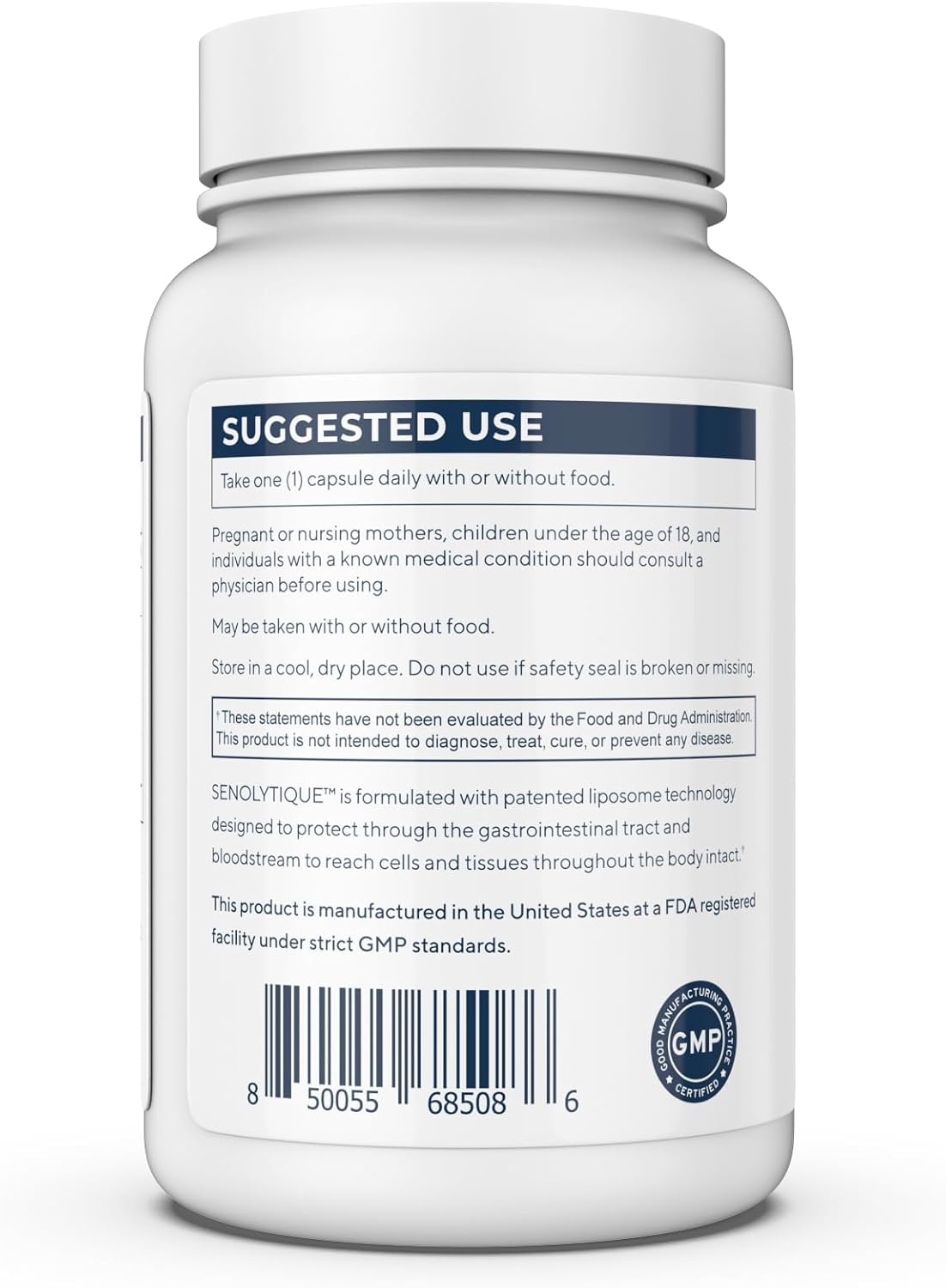 RENUE By Science Senolytique (Senolytic) Liposomal Supplement (Quercetin, Fisetin, Spermidine) - Bioavailable Formula for Increased Absorption - 60 Capsules