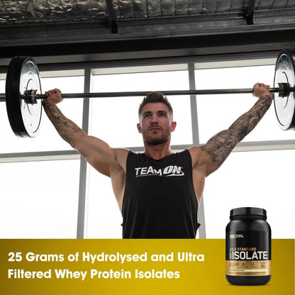 OPTIMUM NUTRITION Gold Standard 100% Isolate Protein Powder, Vanilla Flavour, 2.28kg