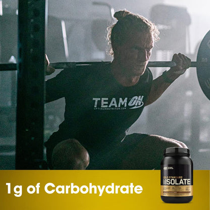 OPTIMUM NUTRITION Gold Standard 100% Isolate Protein Powder, Vanilla Flavour, 2.28kg