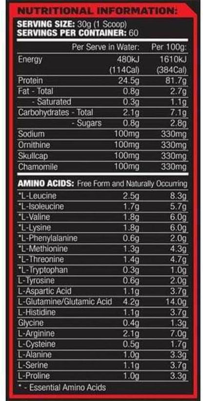 Max's Anabolic Night Slow Release Protein Powder, Vanilla Malt, 1.82kg