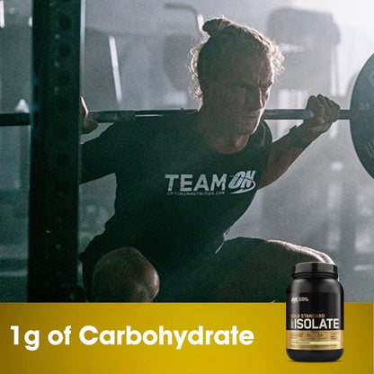 OPTIMUM NUTRITION Gold Standard 100% Isolate Protein Powder, Vanilla Flavour, 2.28kg