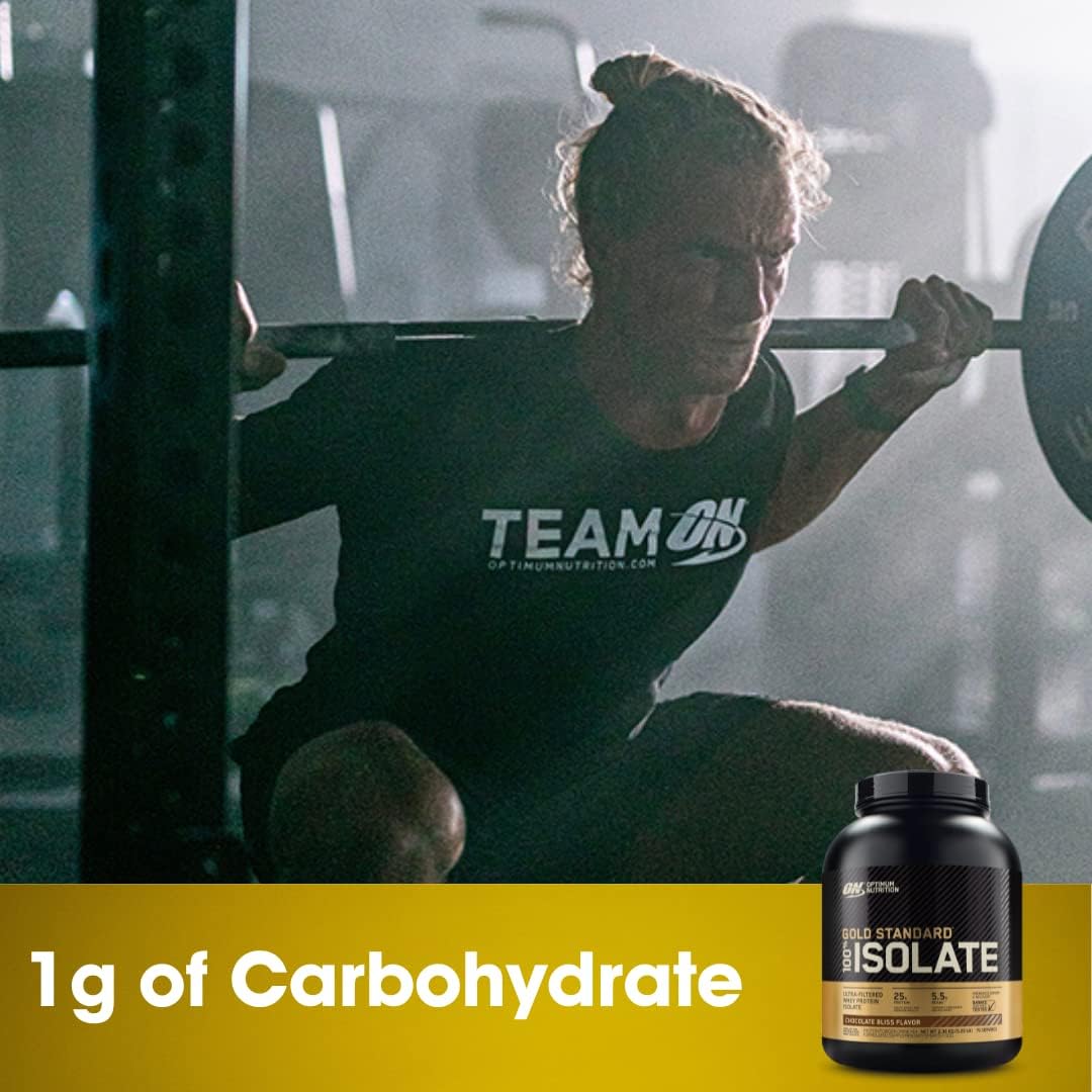 OPTIMUM NUTRITION Gold Standard 100% Isolate Protein Powder, Vanilla Flavour, 2.28kg