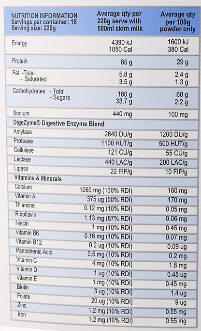 International Protein Chocolate Flavour Heavyweight Mass Gainer 4 kg