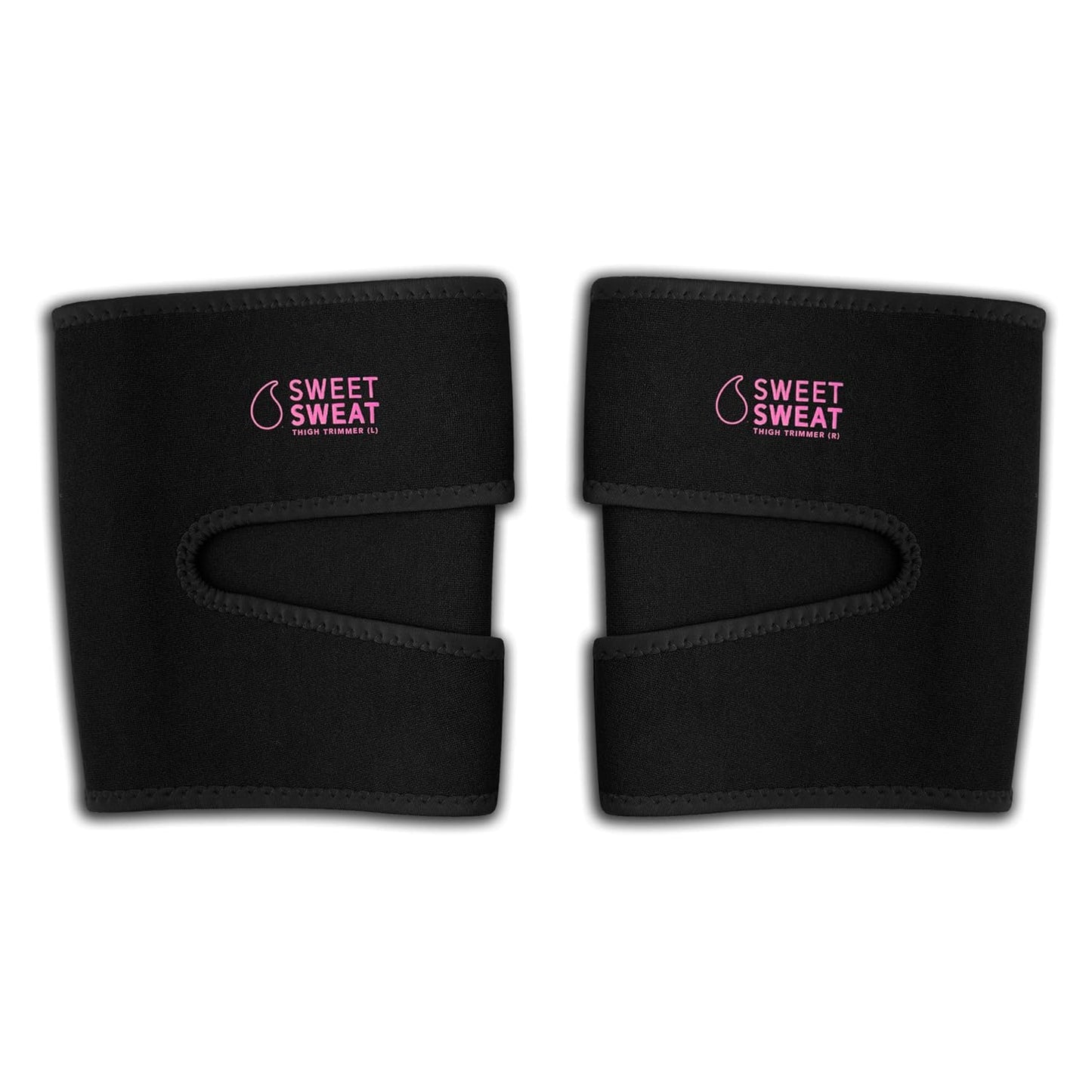 Sports Research Sweet Sweat Thigh Trimmers for Men & Women Increases Sweat & Activity to The Thighs During Exercise, Medium - Pink