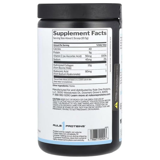 Rule1 R1 Collagen Peptides Hair Skin Nail & Joint Support Supplement 280 g, Unflavoured (28 Servings)