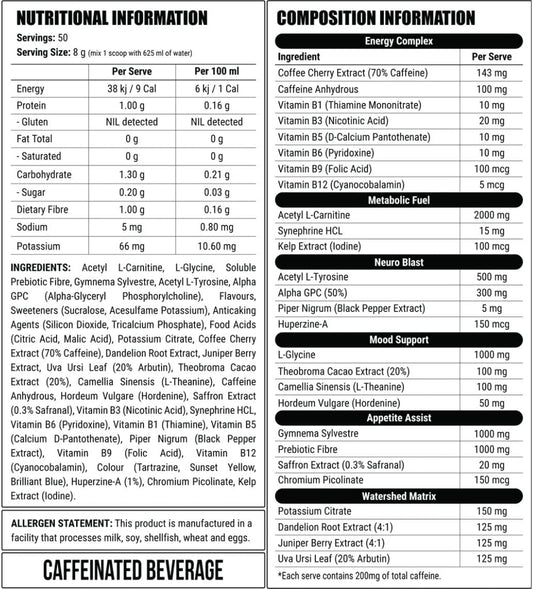 Faction Labs Deficit Clinical Raspberry Soda 50 Serves