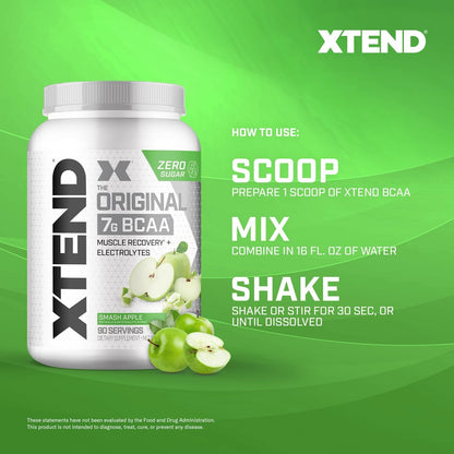 Scivation Xtend BCAA Powder, Strawberry Kiwi, 90 Servings