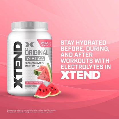 Scivation Xtend BCAA Powder, Strawberry Kiwi, 90 Servings