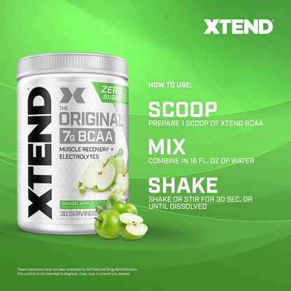 Scivation Xtend BCAA Powder, Strawberry Kiwi, 90 Servings
