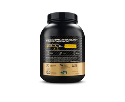 OPTIMUM NUTRITION Gold Standard 100% Isolate Protein Powder, Vanilla Flavour, 2.28kg