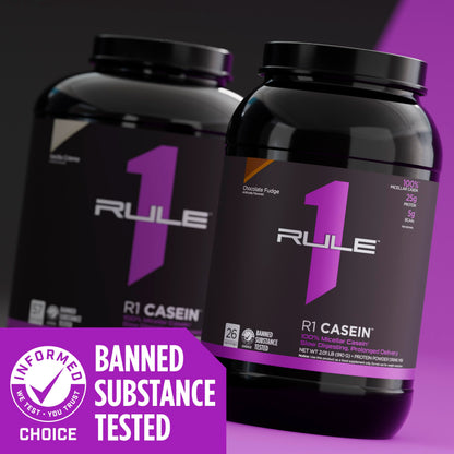 R1 Casein, Rule 1 Proteins (Chocolate Fudge, 55 Serving)