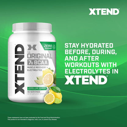 Scivation Xtend BCAA Powder, Strawberry Kiwi, 90 Servings