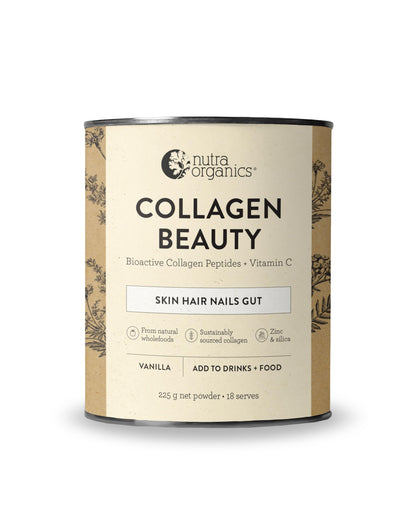 Nutra Organics Collagen Beauty Unflavoured 672g | Anti-Aging Collagen Peptides and Vitamin C | Collagen Powder for Healthy Hair, Nail and Skin (56 Serves)