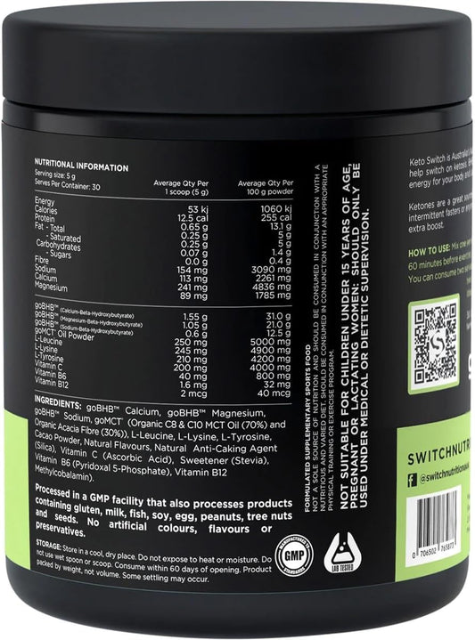Switch Nutrition Keto Switch Chocolate 30 Serves