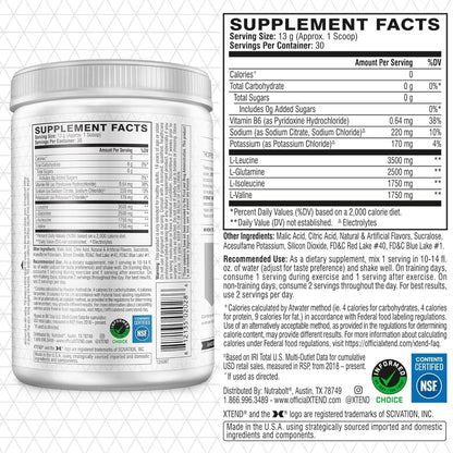 Scivation Xtend BCAA Powder, Strawberry Kiwi, 90 Servings
