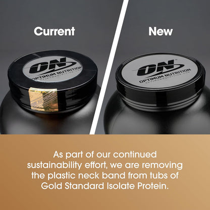 OPTIMUM NUTRITION Gold Standard 100% Isolate Protein Powder, Vanilla Flavour, 2.28kg