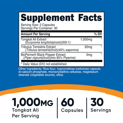 Nutricost Tongkat Ali 60 Caps