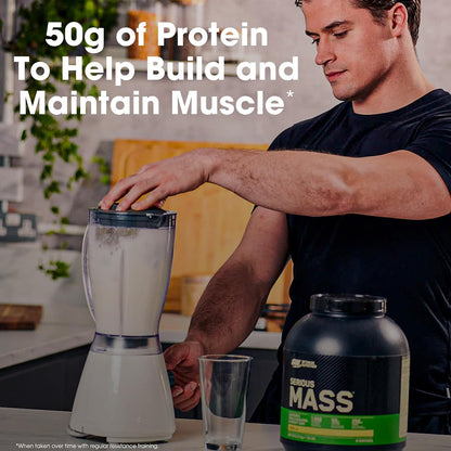 Optimum Nutrition Serious Mass Gainer Protein Powder, Banana, 12 Pound
