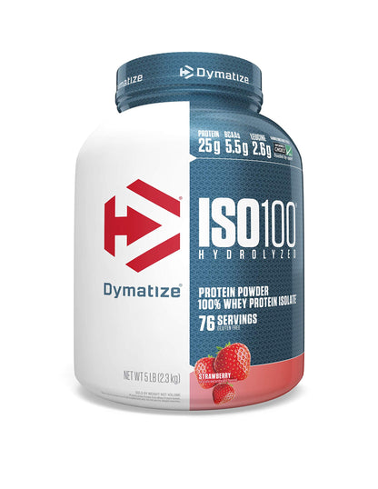 Dymatize ISO100 - 100% Hydrolyzed Whey Protein Isolate - Chocolate Peanut Butter, 5lbs/2.3kg