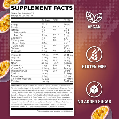 EHPlabs OxyShred Ultra Concentration Shredding Supplement - Clinically Proven, Pre Workout, Promotes Shredding, Natural Energy Boost - Peach Candy Rings, 60 Servings