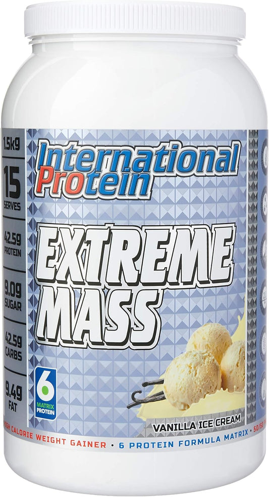 International Protein Extreme Mass Choc Banana Flavour Weight Gainer Protein Powder 4 kg
