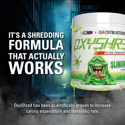 EHPlabs OxyShred Ultra Concentration Shredding Supplement - Clinically Proven, Pre Workout, Promotes Shredding, Natural Energy Boost - Peach Candy Rings, 60 Servings