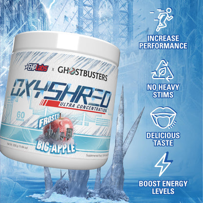 EHPlabs OxyShred Ultra Concentration Shredding Supplement - Clinically Proven, Pre Workout, Promotes Shredding, Natural Energy Boost - Peach Candy Rings, 60 Servings
