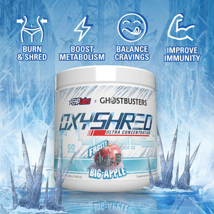 EHPlabs OxyShred Ultra Concentration Shredding Supplement - Clinically Proven, Pre Workout, Promotes Shredding, Natural Energy Boost - Peach Candy Rings, 60 Servings