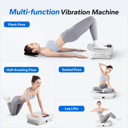 MERACH Vibration Plate Exercise Machine Whole Body Workout Power Vibrate Fitness Platform Vibration Plate Weight Loss & Shaping