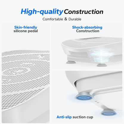 MERACH Vibration Plate Exercise Machine Whole Body Workout Power Vibrate Fitness Platform Vibration Plate Weight Loss & Shaping