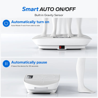 MERACH Vibration Plate Exercise Machine Whole Body Workout Power Vibrate Fitness Platform Vibration Plate Weight Loss & Shaping