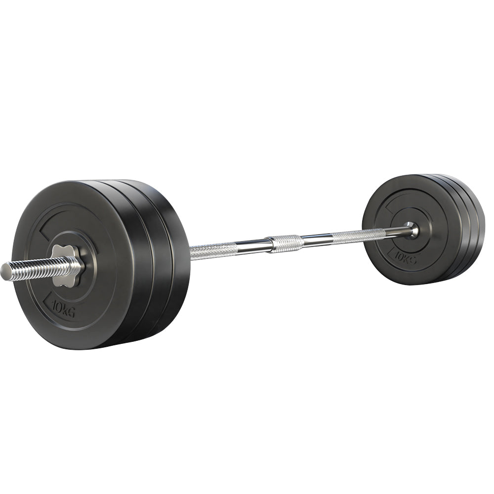 Everfit 68kg Barbell Weight Set Lifting 168cm